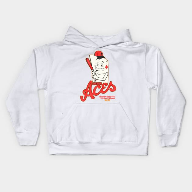 Defunct Anaheim Aces Baseball Team Kids Hoodie by Defunctland